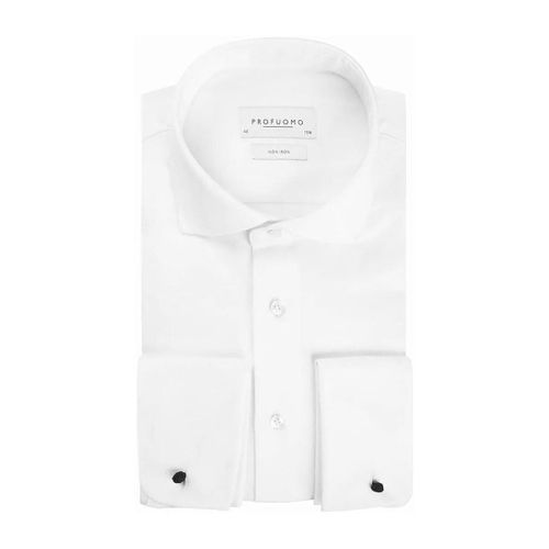 Chemise Chemise Cut Away Manchette Double Blanc - Profuomo - Modalova