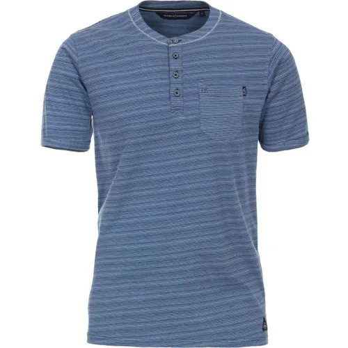 T-shirt T-Shirt Bleu Rayures - Casamoda - Modalova