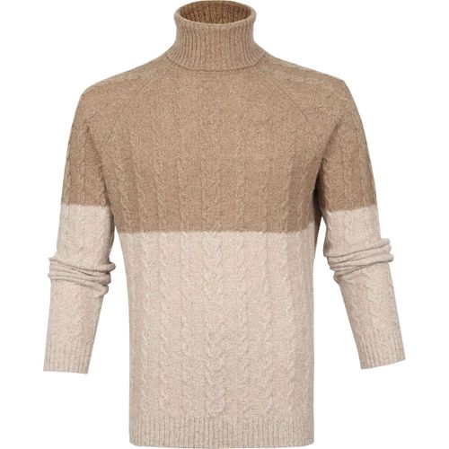Sweat-shirt Pull Itacol Col Roulé Laine Beige - Suitable - Modalova