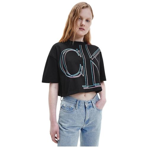 T-shirt T Shirt Court Ref 57178 BEH Noir - Calvin Klein Jeans - Modalova