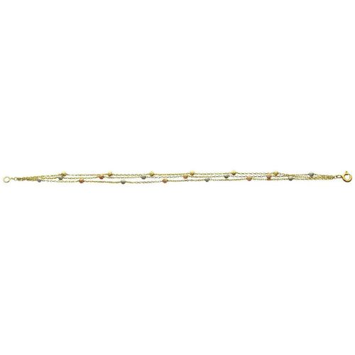 Bracelets Bracelet 3 ors 18 carats boules facetées - Brillaxis - Modalova
