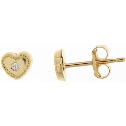 Boucles oreilles Boucles d'oreilles coeur et diamant - Brillaxis - Modalova