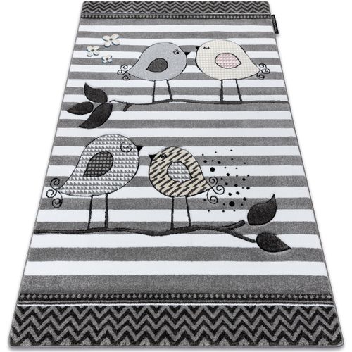 Tapis Tapis PETIT BIRDS PETITS OISEAUX gris 140x190 cm - Rugsx - Modalova