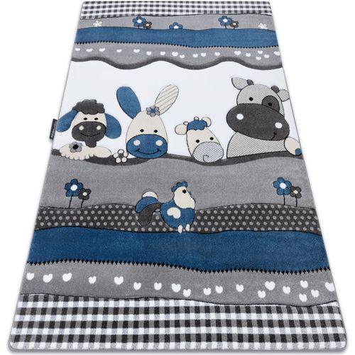 Tapis Tapis PETIT FARM FERME ANIMAUX bleu 120x170 cm - Rugsx - Modalova