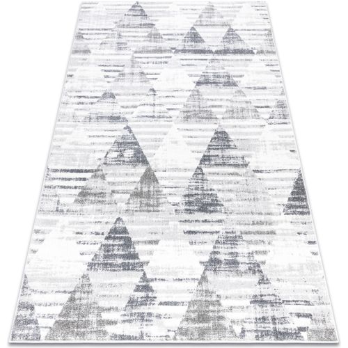 Tapis Tapis POLI 9051A Géométrique, triangoli blanc / 80x150 cm - Rugsx - Modalova