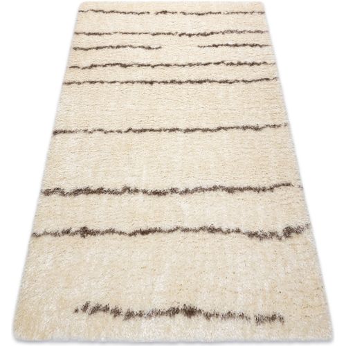 Tapis Tapis FLUFFY 2371 shaggy Rayures - crème 80x150 cm - Rugsx - Modalova