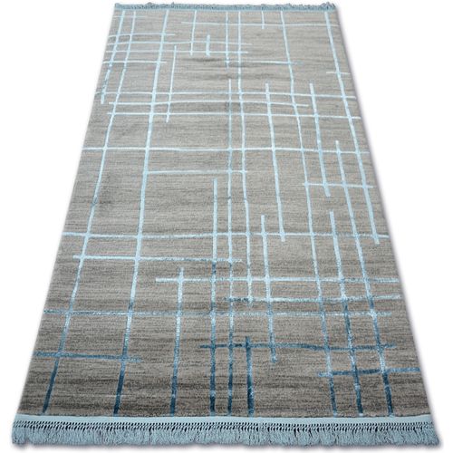 Tapis Tapis ACRYLIQUE MANYAS 191AA Gris/Bleu franges 160x230 cm - Rugsx - Modalova
