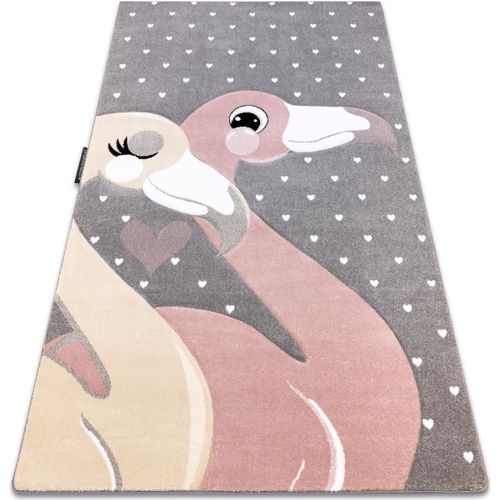 Tapis Tapis PETIT FLAMINGOS CŒURS gris 200x290 cm - Rugsx - Modalova