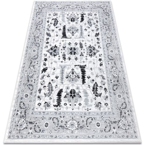 Tapis Tapis ARGENT - W7039 Fleurs gris et 133x190 cm - Rugsx - Modalova