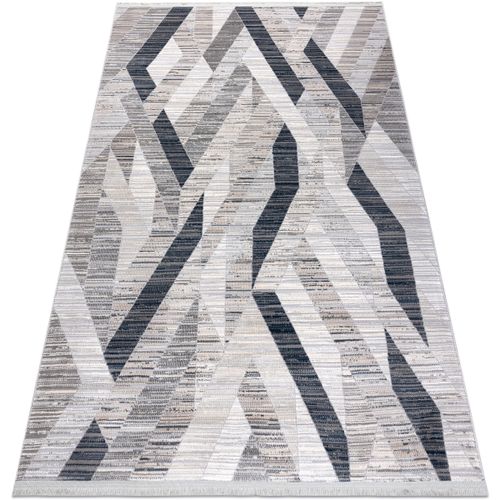 Tapis Tapis moderne REBEC franges 51166B Géométrique - 80x150 cm - Rugsx - Modalova