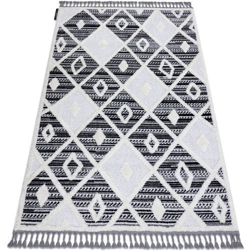 Tapis Tapis MAROC P662 Diamants noir / blanc 120x170 cm - Rugsx - Modalova