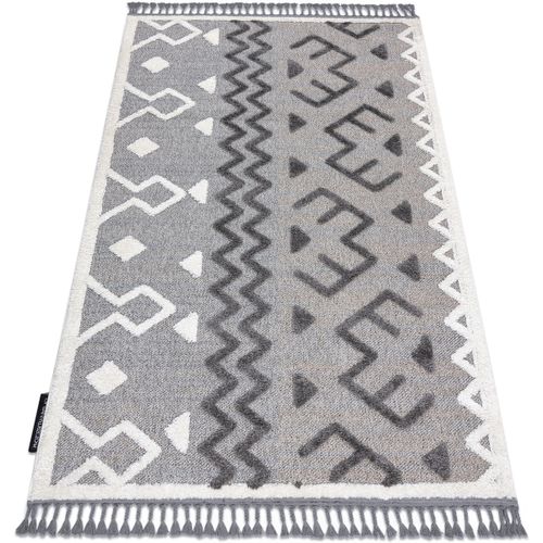 Tapis Tapis MAROC P659 Aztèque Ethnique gris Franges 120x170 cm - Rugsx - Modalova