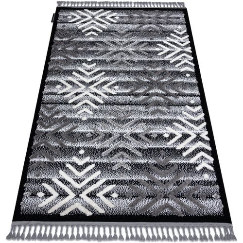 Tapis Tapis MAROC P658 Flocons de neige noir 180x270 cm - Rugsx - Modalova