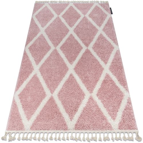 Tapis Tapis BERBER TROIK A0010 rose et blanc 120x170 cm - Rugsx - Modalova