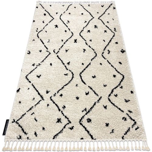 Tapis Tapis BERBER TETUAN B751 zigzag crème Franges 80x150 cm - Rugsx - Modalova