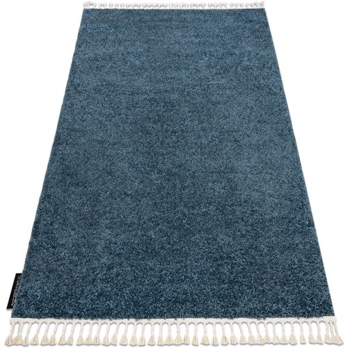 Tapis Tapis BERBER 9000 bleu Franges berbère marocain 140x190 cm - Rugsx - Modalova