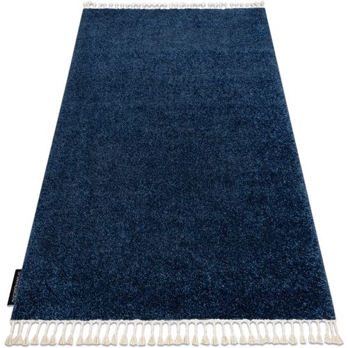 Tapis Tapis BERBER 9000 bleu foncé Franges berbère 160x220 cm - Rugsx - Modalova