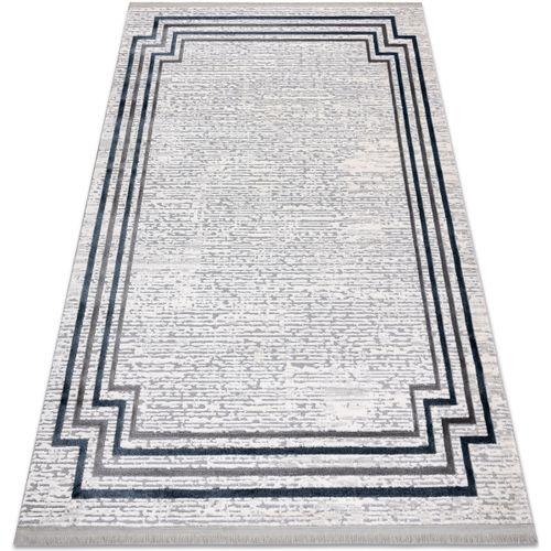 Tapis Tapis TULS structural, franges 51242 cadre ivoire 200x290 cm - Rugsx - Modalova