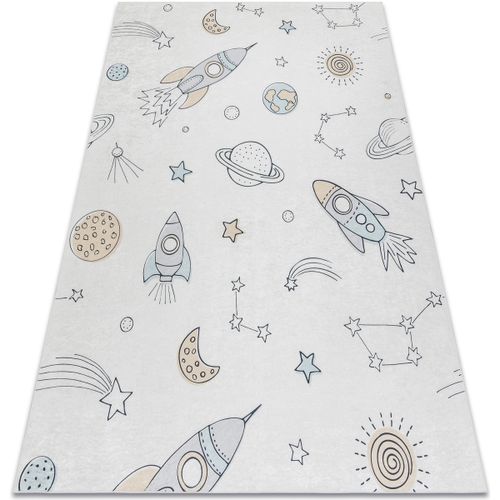 Tapis Tapis lavable BAMBINO 1278 Fusée spatiale pour 80x150 cm - Rugsx - Modalova