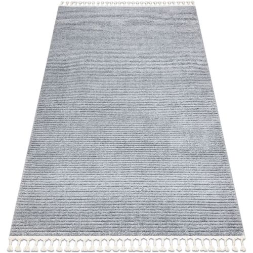 Tapis Tapis SEVILLA PC00B rayures gris Franges berbère 240x330 cm - Rugsx - Modalova