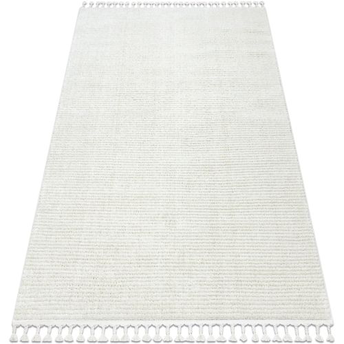 Tapis Tapis SEVILLA PC00B rayures blanc Franges berbère 140x190 cm - Rugsx - Modalova