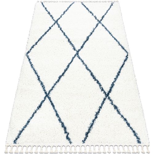 Tapis Tapis UNION 3683 Treillis crème et bleu 140x190 cm - Rugsx - Modalova