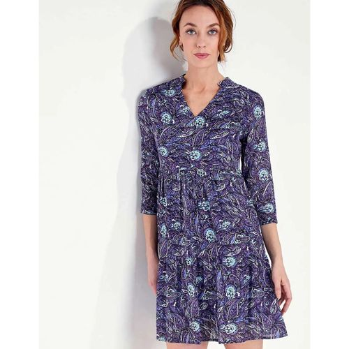 Robe courte Robe coton volantée imprimée MIYAMA - La Fiancee Du Mekong - Modalova