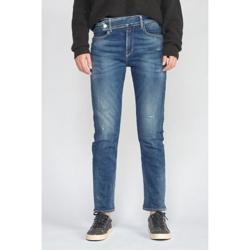 Jeans Jeans 400/17 mom basic taille haute 7/8ème destroy bleu - Le Temps des Cerises - Modalova
