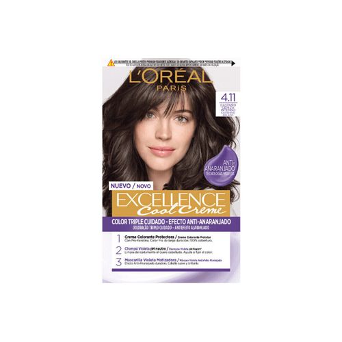 Colorations Teinture Capillaire Excellence Cool 4.11-brun Cendré Intense - L’Oréal Paris - Modalova