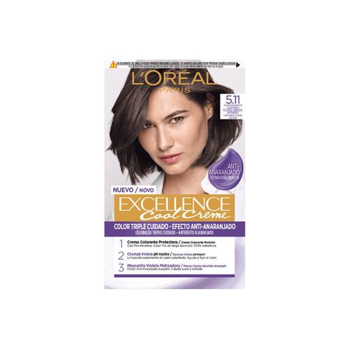 Colorations Teinture Excellence Cool 5.11-brun Cendré Intense Clair - L'oréal - Modalova