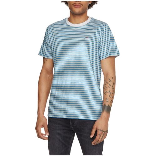 T-shirt T Shirt raye Tommy Jeans Ref 57333 C4H bleu - Tommy Hilfiger - Modalova
