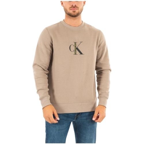 Sweatshirts Pull en coton Ref 57542 A03 Perfect Taupe - Calvin Klein Jeans - Modalova