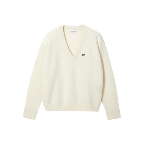 Sweat-shirt Pull à col V ref 57910 70V Blanc - Lacoste - Modalova