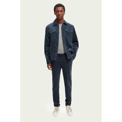 Pantalon Pantalon Warren Velours Côtelé Bleu Foncé - Scotch & Soda - Modalova