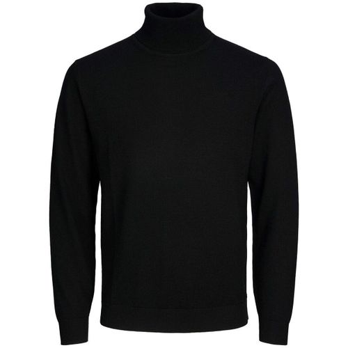 Pull 12216829 MERINO KNIT ROLL-BLACK - Jack & Jones - Modalova