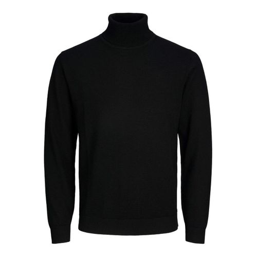 Pull 12216829 MERINO KNIT ROLL-BLACK - Jack & Jones - Modalova