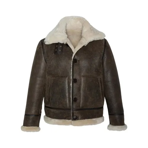 Blouson Blouson aviateur en cuir ref 58050 marron - Schott - Modalova