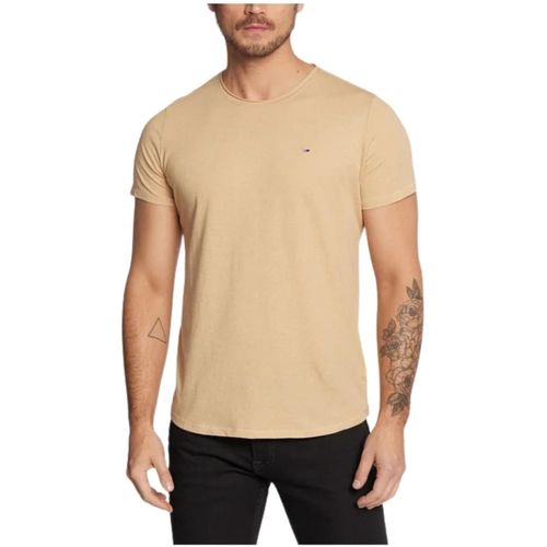 T-shirt T Shirt chine Tommy Jeans Ref 58076 AB4 Beige - Tommy Hilfiger - Modalova