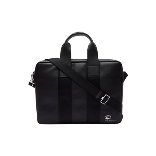 Porte document Sac ordinateur en cuir Ref 57934 000 noir 39*30*5 - Lacoste - Modalova