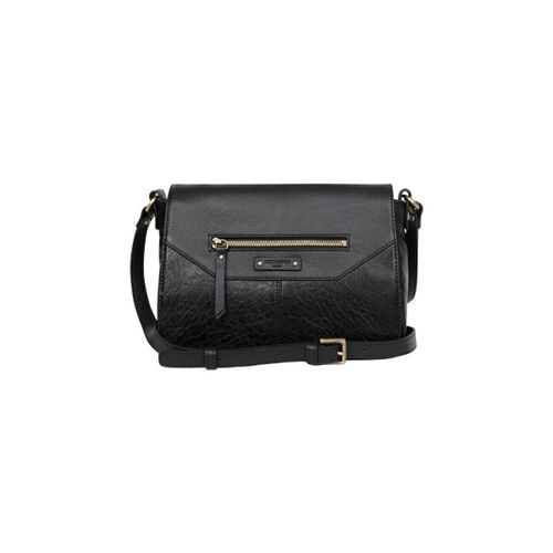 Sac Bandouliere Sac porte travers en cuir Ref 58238 Noir - Hexagona - Modalova