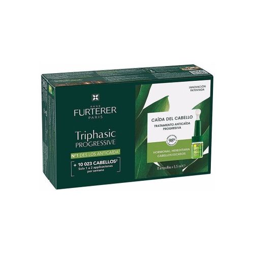 Soins & Après-shampooing 8 Ampoules Triphasic Progressive Gentech Contre La Chute Progre - Rene Furterer - Modalova
