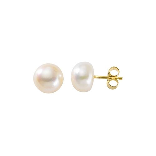 Boucles oreilles Boucles d'oreilles perles de culture or 8/8,5 mm - Brillaxis - Modalova