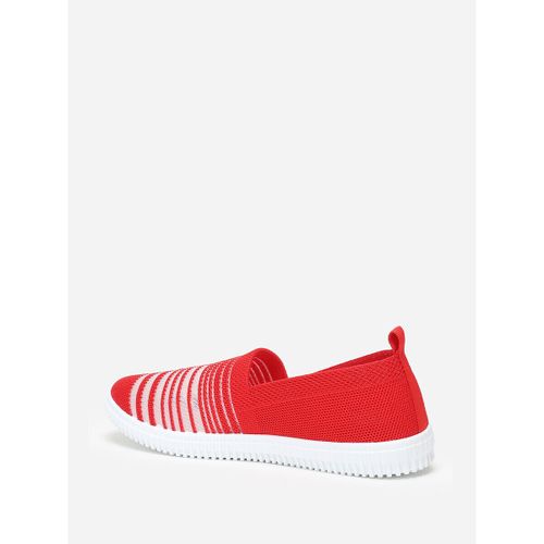 Baskets Baskets, slip-on - Rouge - La Modeuse - Modalova