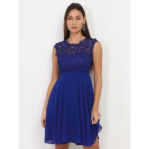 Robe courte Robes - Bleu - La Modeuse - Modalova