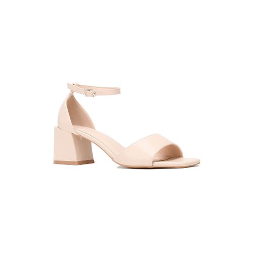 Sandales à talon Sandales, nu-pieds - Beige - La Modeuse - Modalova
