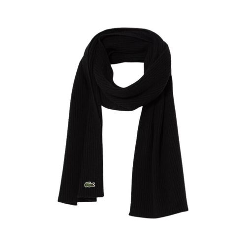 Echarpe Echarpe en laine unisexe Ref 58303 031 Noir - Lacoste - Modalova