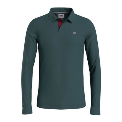 Polo Polo manches longues Ref 58085 L6O Vert - Tommy Jeans - Modalova