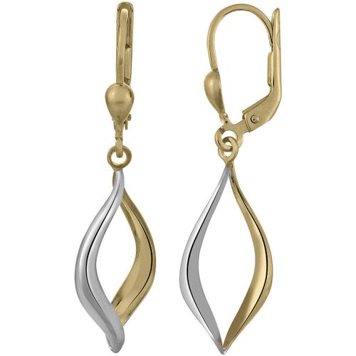 Boucles oreilles Boucles d'oreilles bicolores en or 9 carats - Brillaxis - Modalova