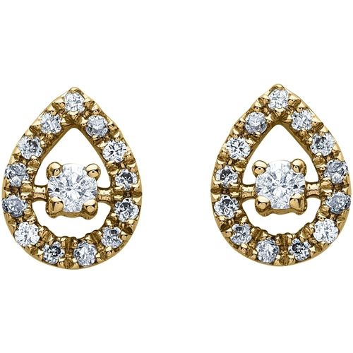 Boucles oreilles Boucles d'oreilles gouttes empierrées - Brillaxis - Modalova