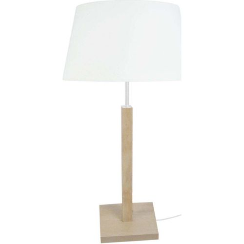 Lampes de bureau Lampe a poser colonne bois naturel et blanc - Tosel - Modalova